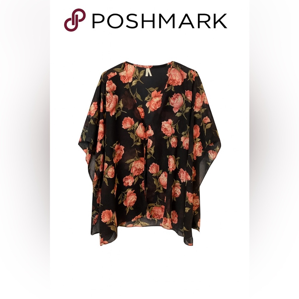 Live 4 Truth Black Floral Blouse